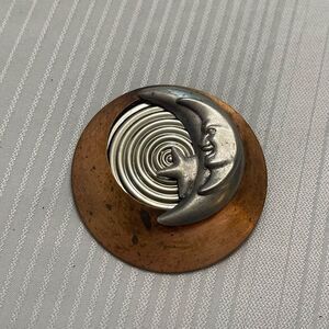 Vintage Moon Star Brooch Pin